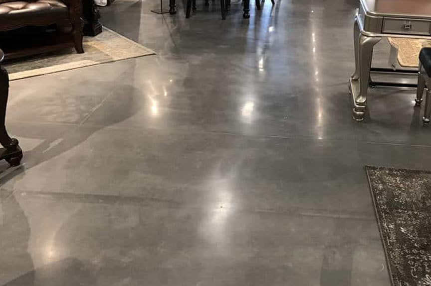 Polished Concrete Floor in Showroom Orlando, FL